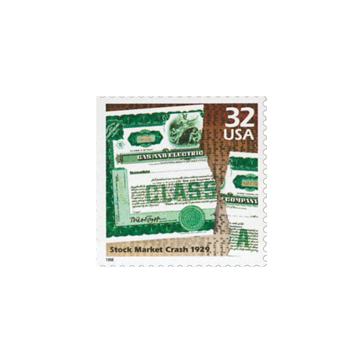5 Stock Market Crash, 1929 Postage Stamps // Celebrate the Century ...