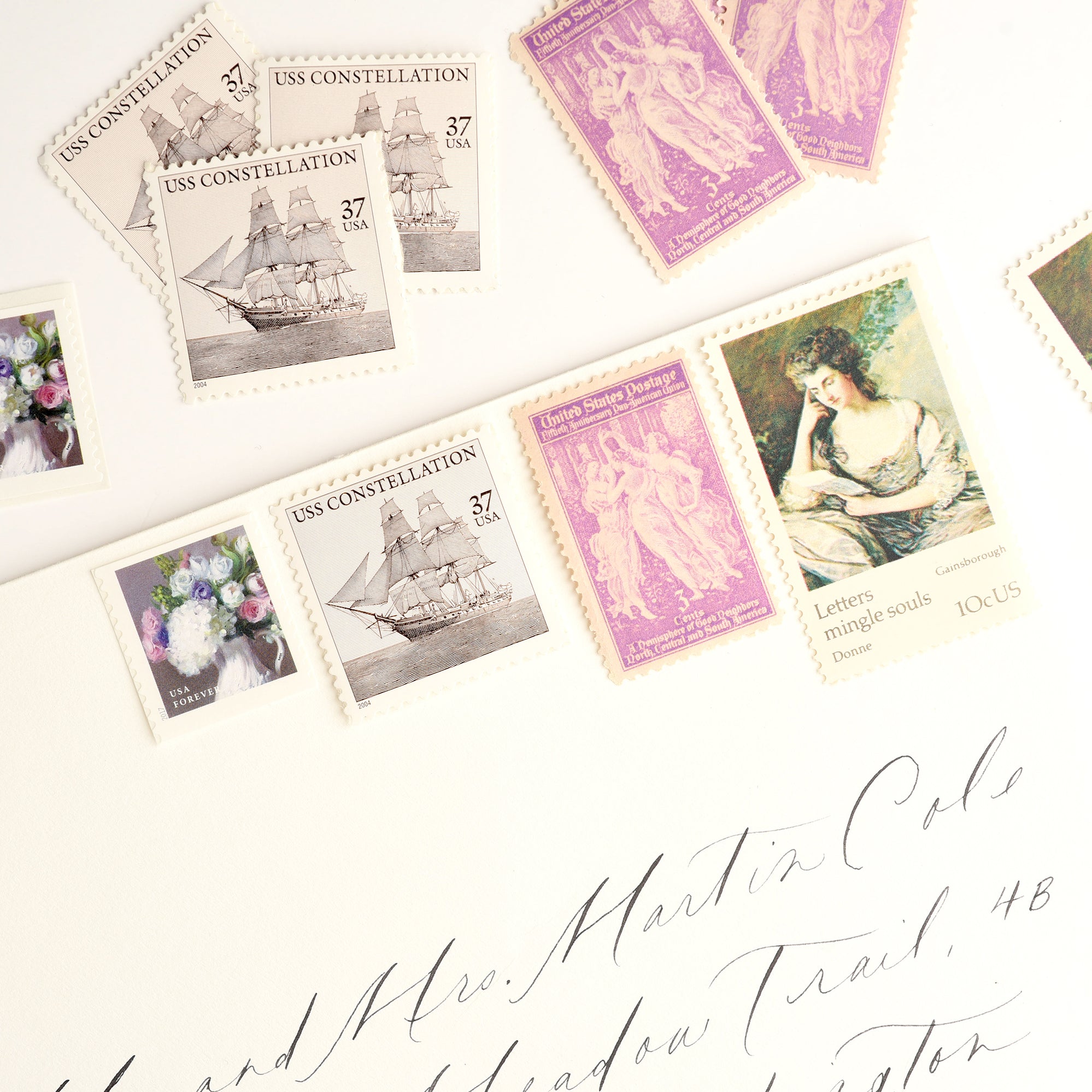 Vintage wedding postage and out of print forever stamps – Flourish Fine ...