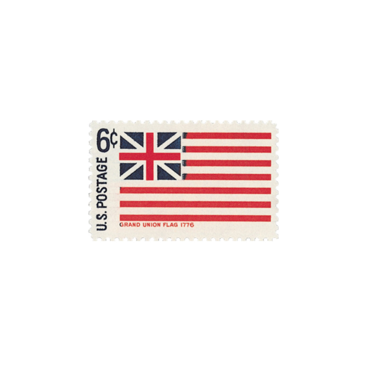 10 Historic American Flags- Grand Union Flag Postage Stamps // UNUSED ...