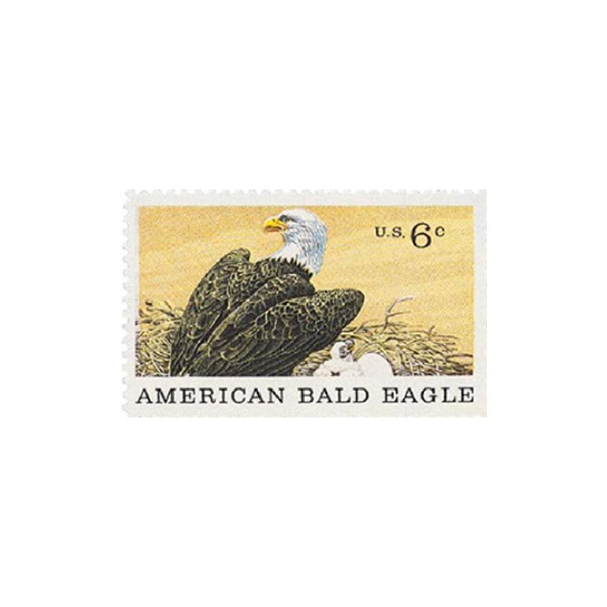 10 American Bald Eagle Postage Stamps UNUSED Natural History