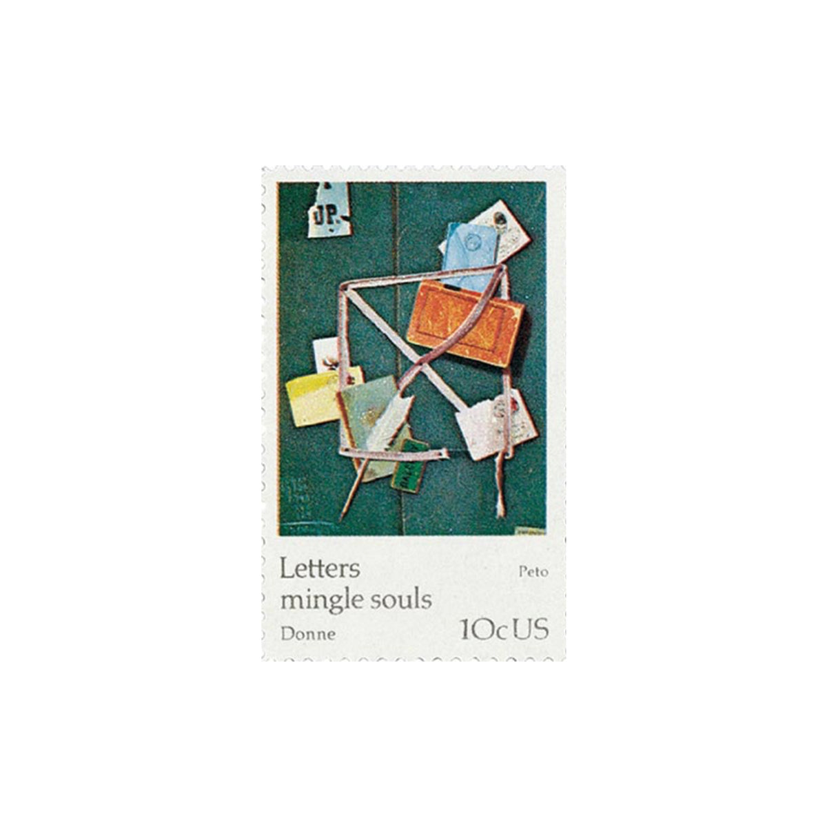 10 Peto/Donne Letters Mingle Souls Postage Stamps // UNUSED //