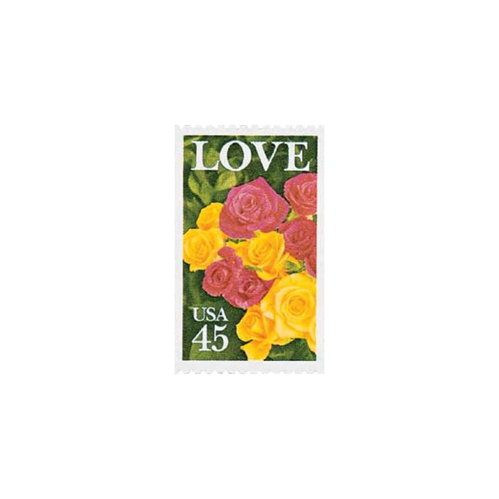 10 Pink Lily Flower Stamps Vintage Unused Garden Bouquet Postage