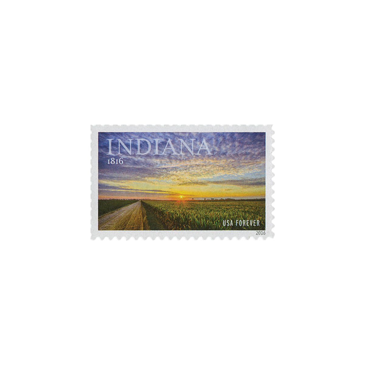 10 Indiana Forever Postage Stamps // UNUSED // Midwest // 1 Ounce Rate ...