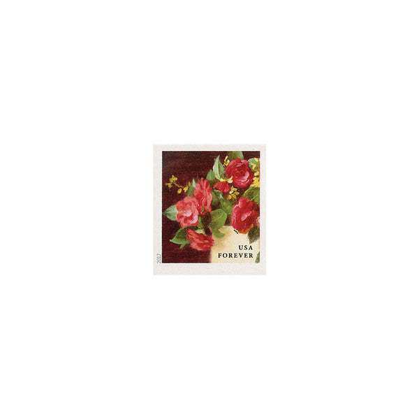 10 Red Flower Forever Stamps Unused Postage For Mailing Wedding Invita –  Edelweiss Post